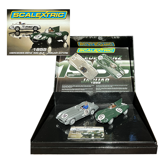 Scalextric C3058A Mercedes 300SLR/Jaguar D-Type Twin Set Ltd.Ed. Scalextric C3058A Mercedes 300SLR/Jaguar D-Type Twin Set Ltd.Ed.
